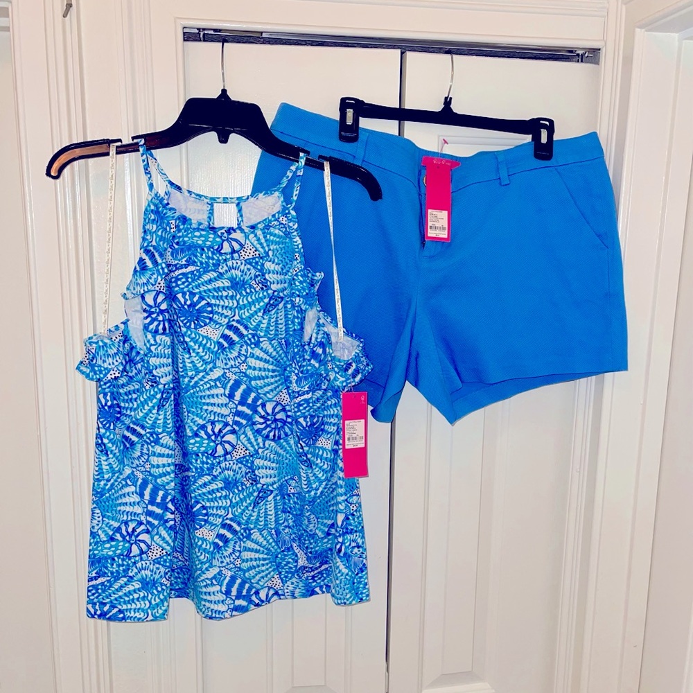 XL Billie Halter Top and sz 16 Callahan Stretch Shorts NWT
